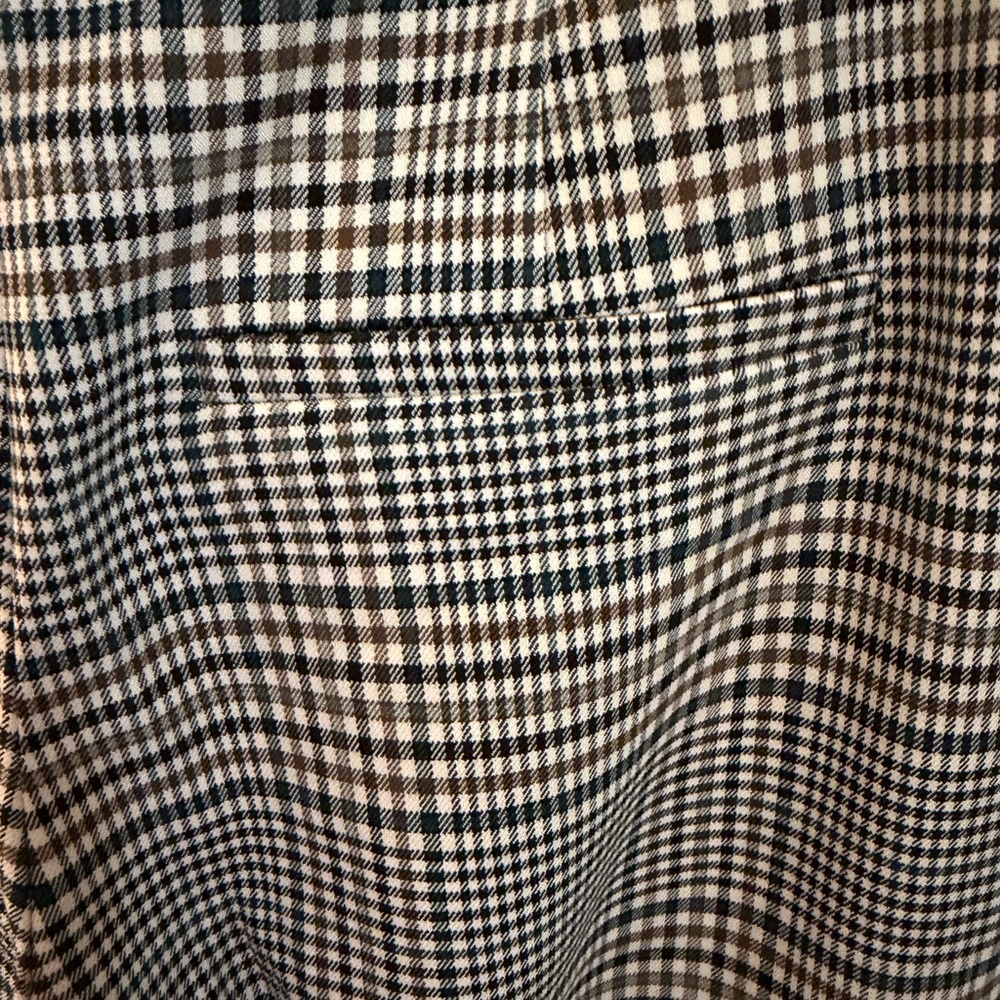 Veronica Beard Plaid Wide-Leg Trousers - Picture 5 of 5